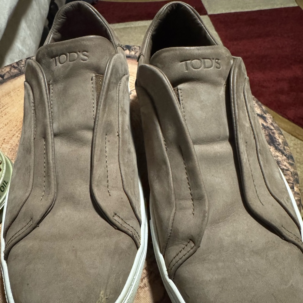 Tod's Taupe Slip-On Loafers for Men